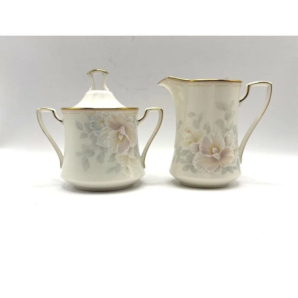 Noritake SWEET SURPRISE Floral Creamer & Sugar Bowl 7702